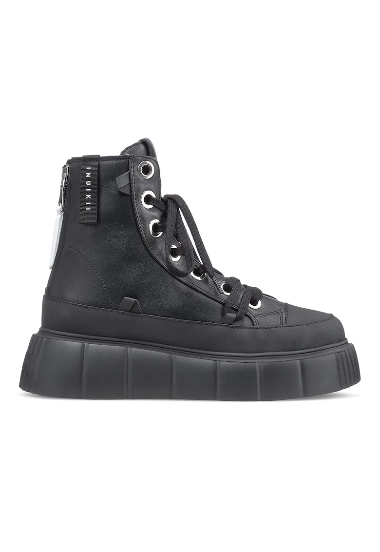 Pantofi sport high-top de piele Matilda - Negru