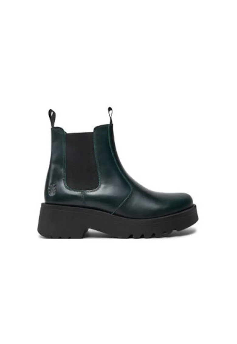 Botine dama  MEDI789FLY - Piele naturala - Verde - Verde