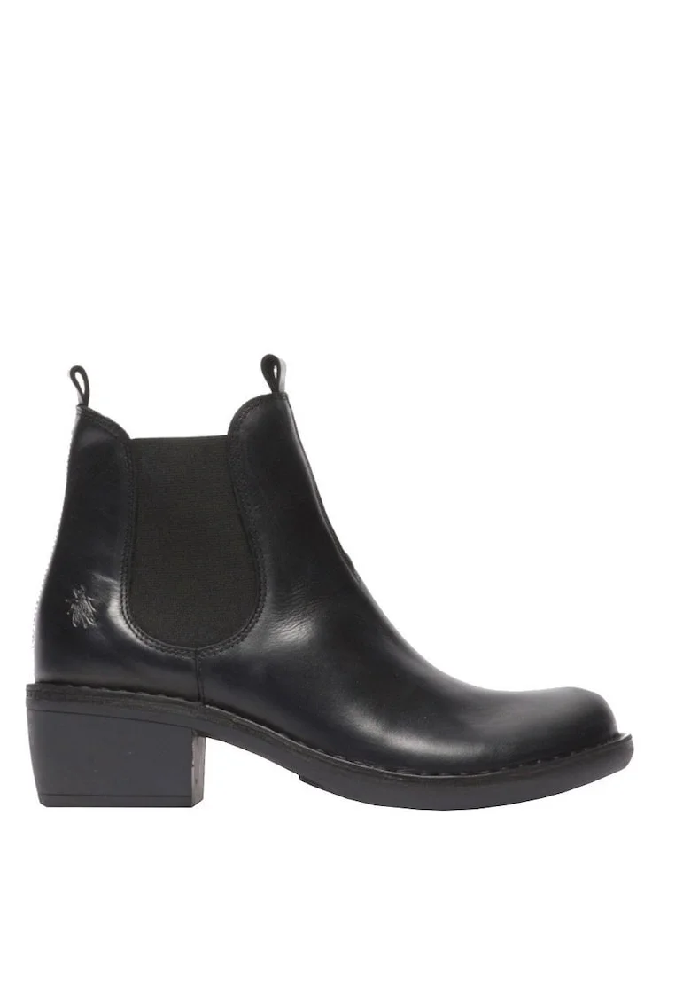 Botine dama -  Piele naturala - Negru -