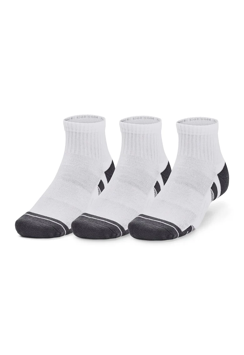 Set de sosete scurte pentru fitness - 3 perechi - Alb/Negru