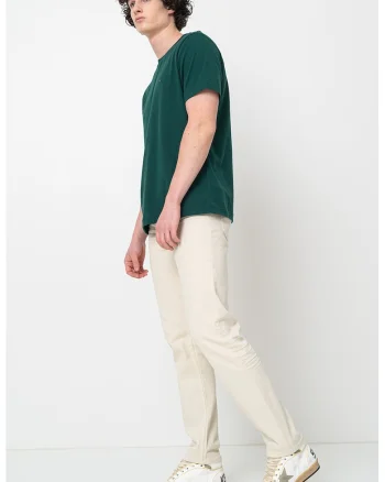 Tricou regular-fit cu decolteu la baza gatului Essential - Verde englez