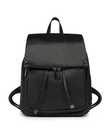 Rucsac piele naturala Jimmy maro - Negru