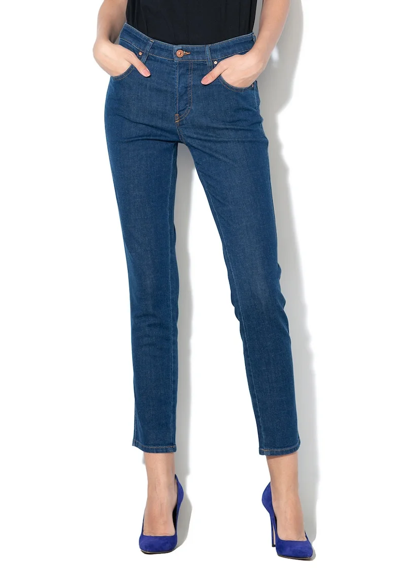 Blugi skinny cu rupturi decorative Babhila - Albastru