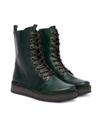Botine dama pana la glezna -  305622587 - piele naturala - verde