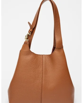 Geanta tote de piele C-Easy - Maro