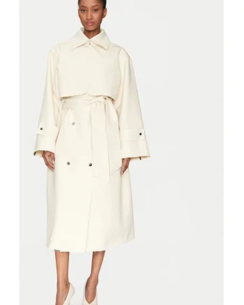 Trench dama -  305138484 - Poliester - Bej - Bej