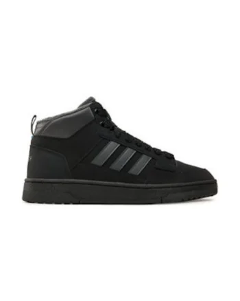 Pantofi sport mid-cut din piele ecologica cu logo
