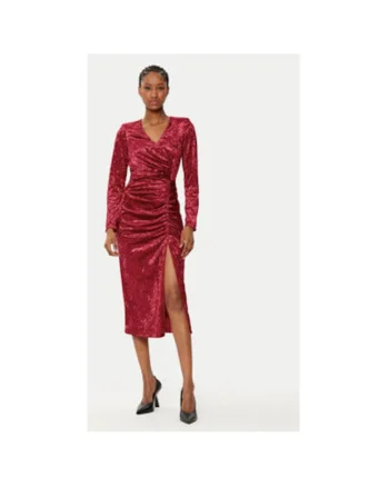 Rochie dama -  305118936 - Poliester - Rosu inchis