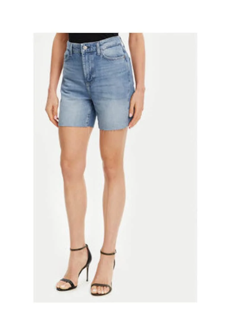 Pantaloni scurti din denim cu talie inalta 00
