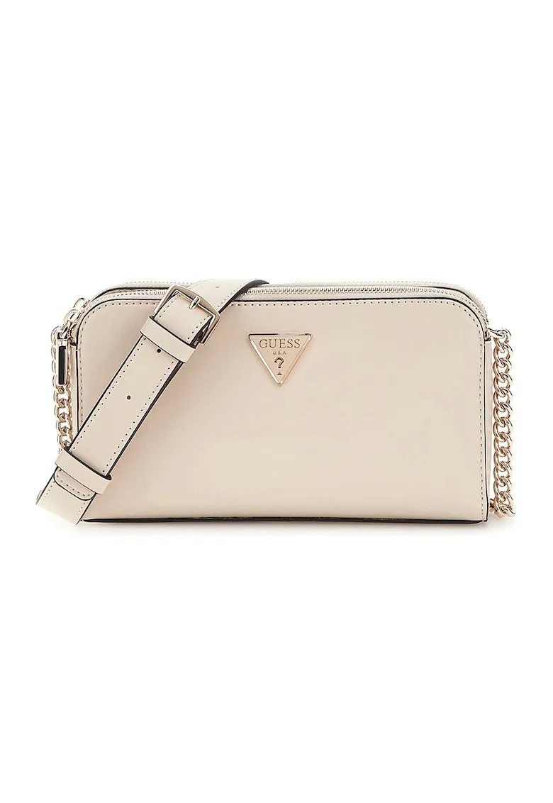 Geanta crossbody cu bareta din lant Daryna - Crem