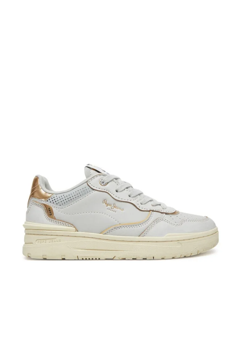 Pantofi sport dama - PLS00033 -  Piele naturala - Alb