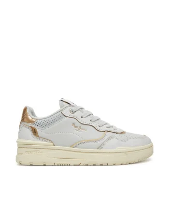 Pantofi sport dama - PLS00033 -  Piele naturala - Alb