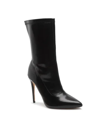 Botine dama -  301728054 - Piele ecologica - Negru - Negru