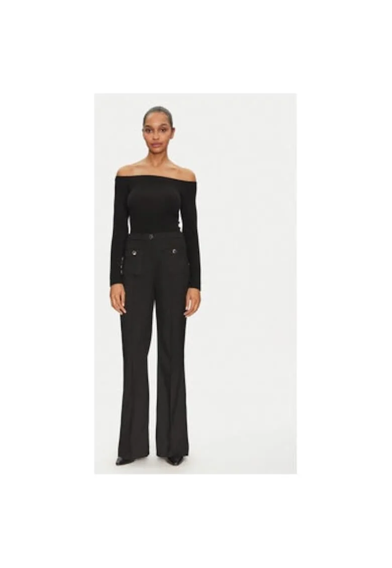 Pantaloni dama -  305253309 - Poliester/Viscoza - Negru - Negru