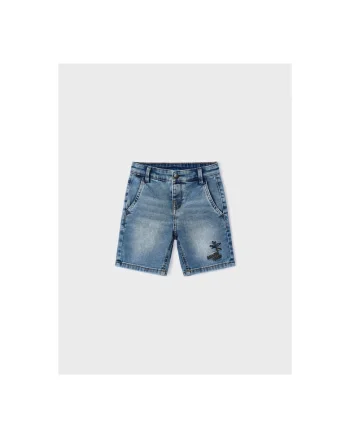 Pantaloni lungi -  302028047 - Bumbac - Poliester - Albastru - Albastru