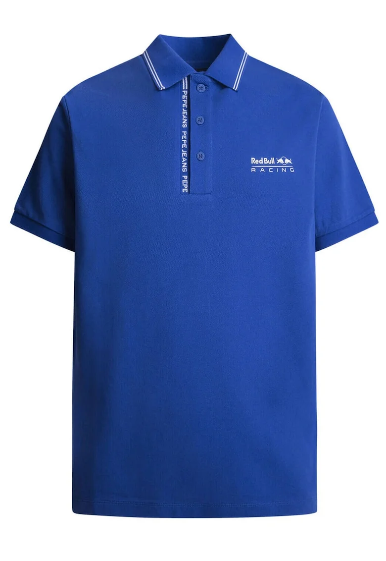 Tricou polo  x Red Bull Racing Tipped Logo 2024 - Bumbac/Elastan - Albastru - Albastru