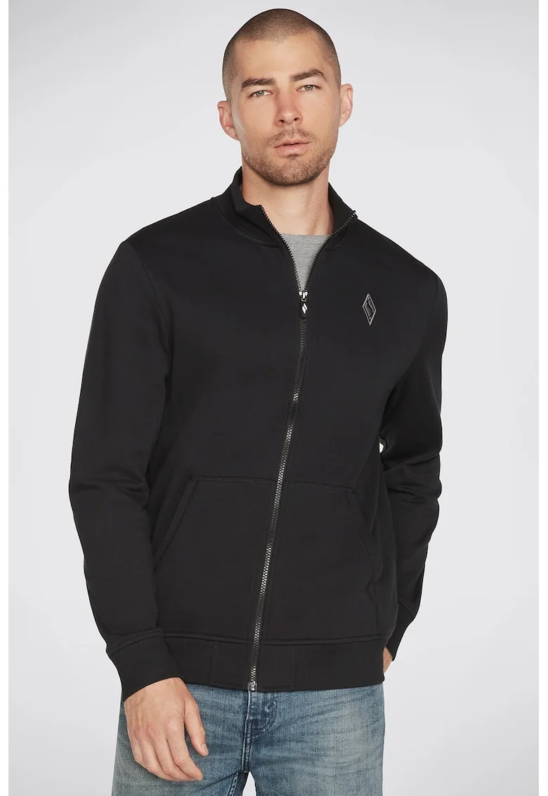 Bluza sport cu fermoar pentru antrenament The Hoodless - Negru