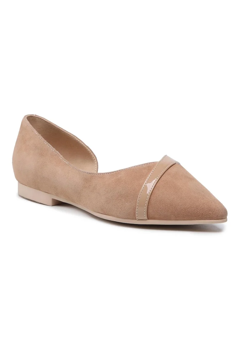 Balerini dama -  302095483 - Piele naturala - Bej - Bej