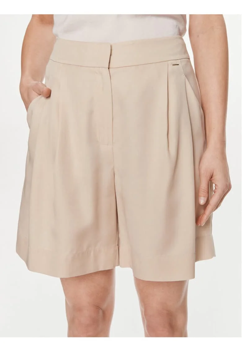 Pantaloni dama -  303931230 - Lyocell - Bej - Bej