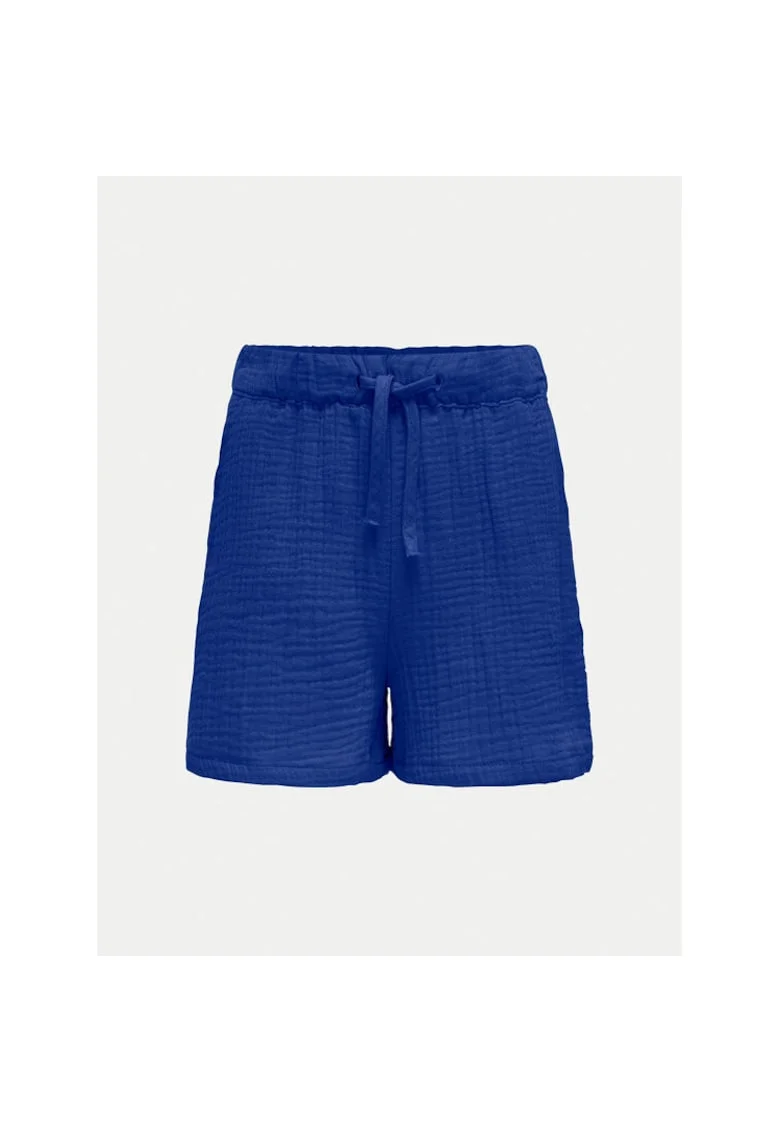 Pantaloni scurti fete -  304704680 - Bumbac organic - Albastru - Albastru