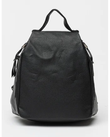 Rucsac de piele ecologica cu barete detasabile - Negru