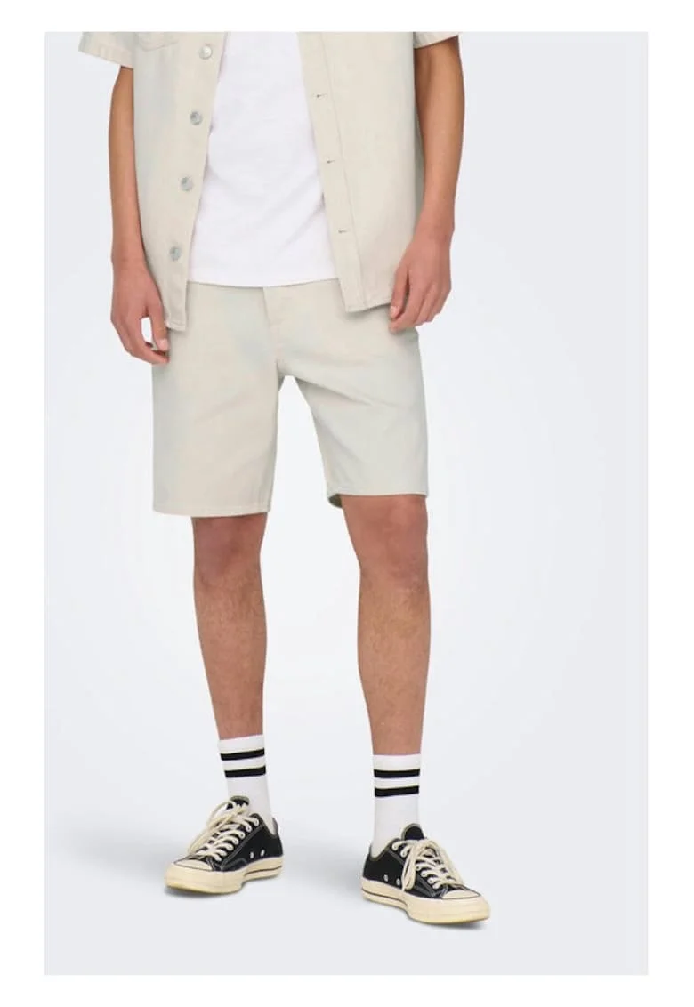 Pantaloni barbati -  60815 - Bumbac - Ecru