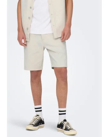 Pantaloni barbati -  60815 - Bumbac - Ecru