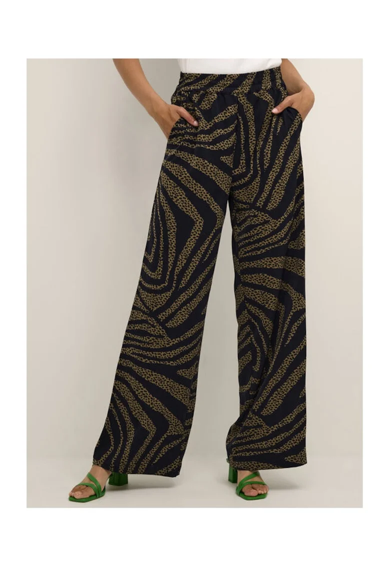 Pantaloni dama -  302182640 - Poliester - Maro - Maro