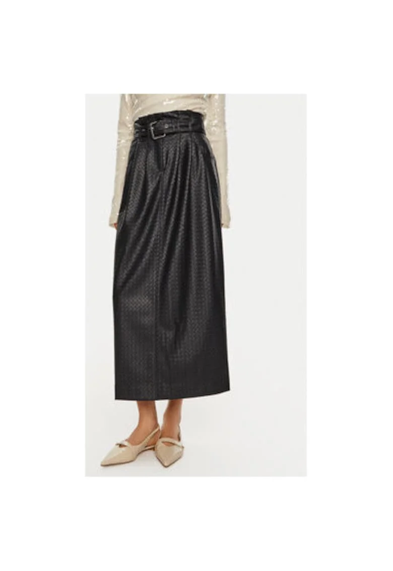 Fusta dama -  304471520 - Piele ecologica - Albastru - Albastru