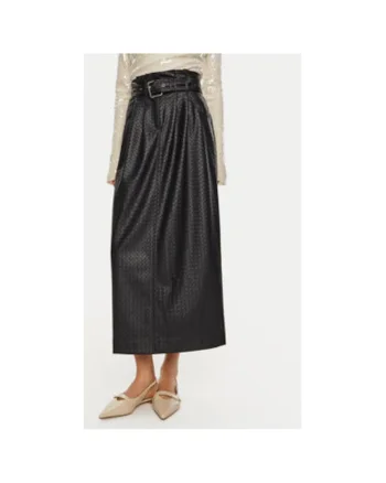 Fusta dama -  304471520 - Piele ecologica - Albastru - Albastru