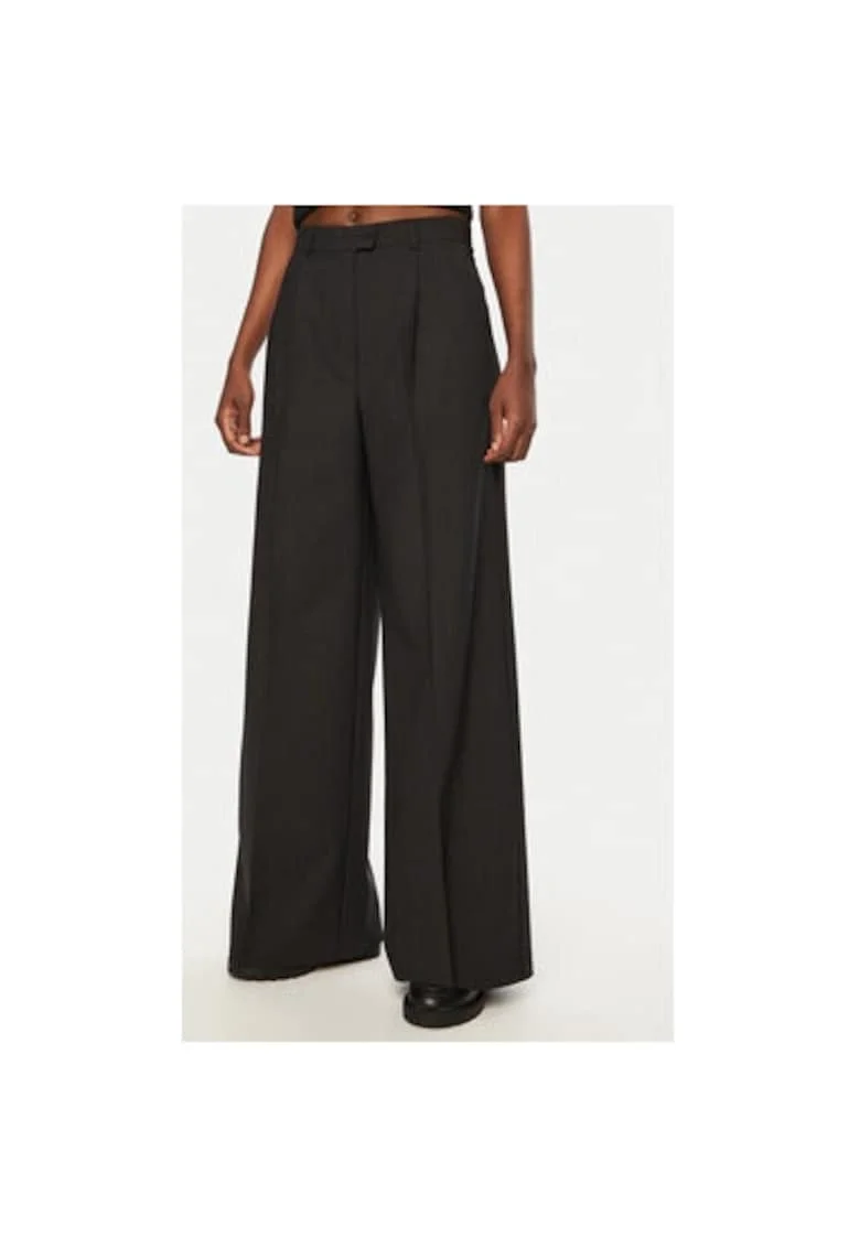 Pantaloni dama -  304944260 - Poliester reciclat/Lana - Gri - Gri