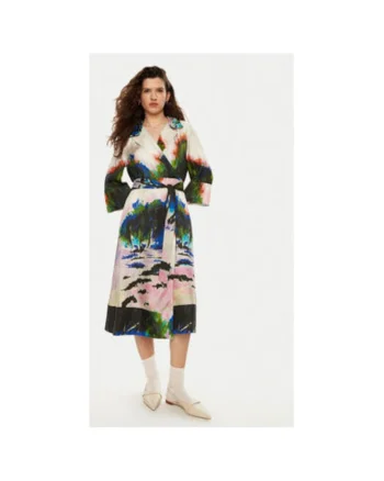 Rochie dama -  304891335 - Matase - Multicolor - Multicolor
