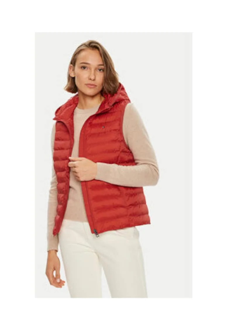 Vesta dama -  Rosu - 100% poliester reciclat -