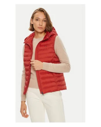Vesta dama -  Rosu - 100% poliester reciclat -