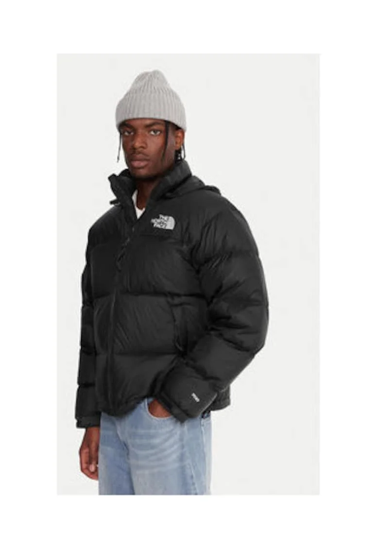 Geaca de puf barbati -  negru - 100% nailon reciclat -