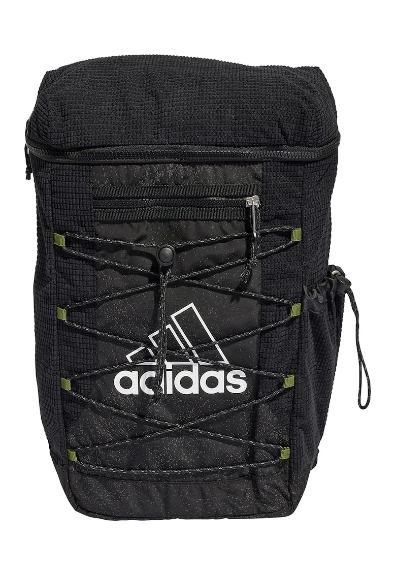 Rucsac cu logo si functii multiple - Negru/Kaki inchis
