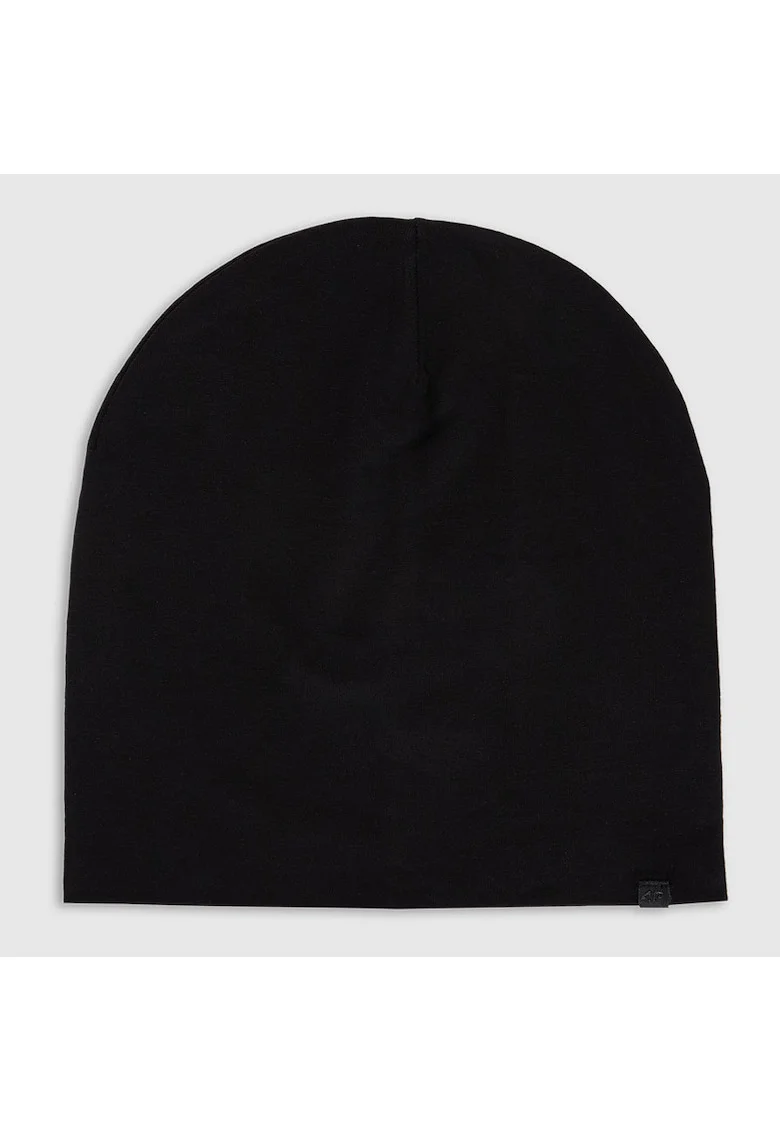 Caciula Beanie Unisex Neagra Intensa 95% Bumbac - Sportstyle - Brand