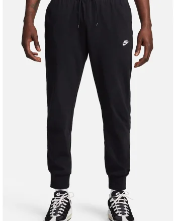 Pantaloni de trening cu talie medie si snur in talie - Negru
