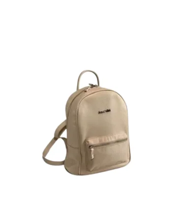 Rucsac piele -  3 intermediar - nude - 26 x 14 x 30 cm