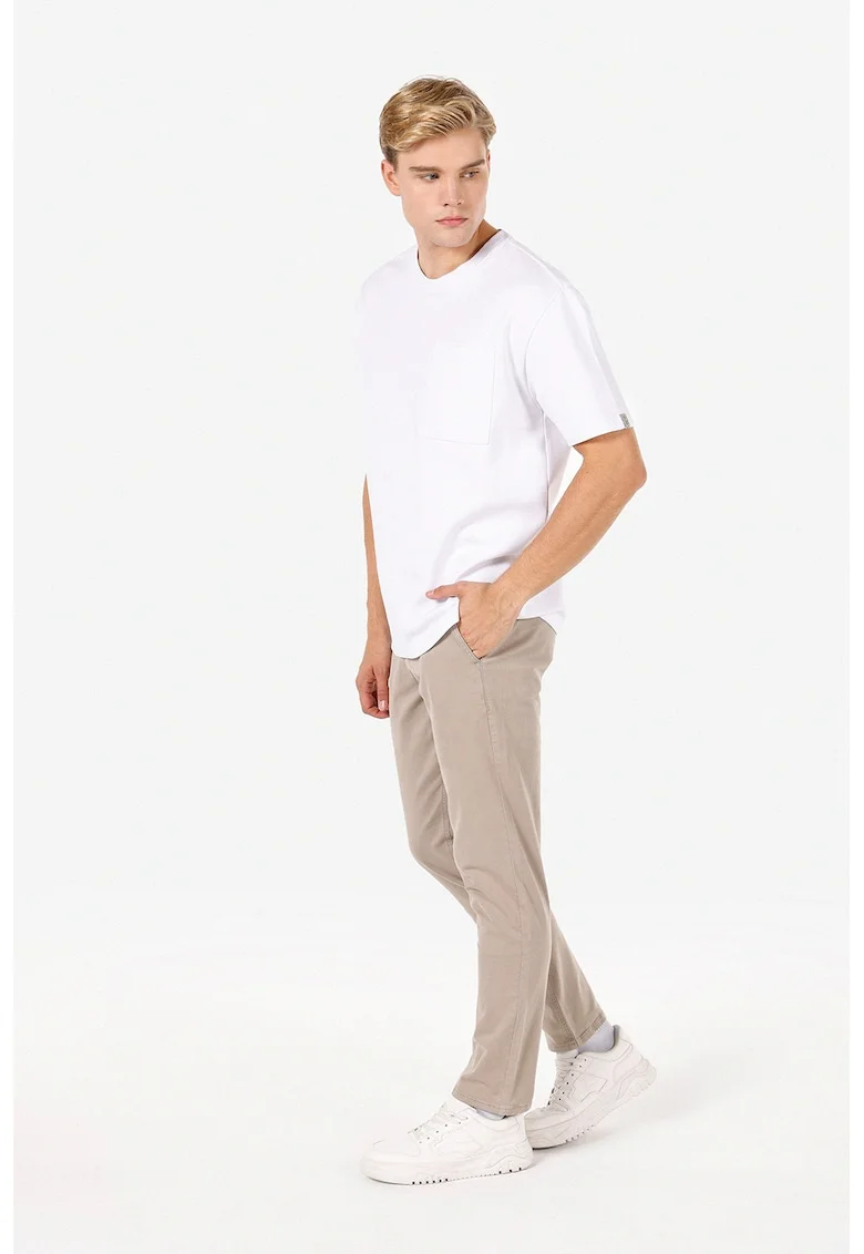 Pantaloni chino regular fit - Bej deschis