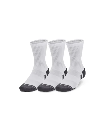 Set de sosete cu detalii logo pentru fitness - 3 perechi - Alb/Gri