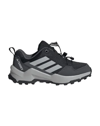 Pantofi Terrex Ax4s cu sireturi elastice pentru drumetie - Negru/Alb murdar/Gri inchis