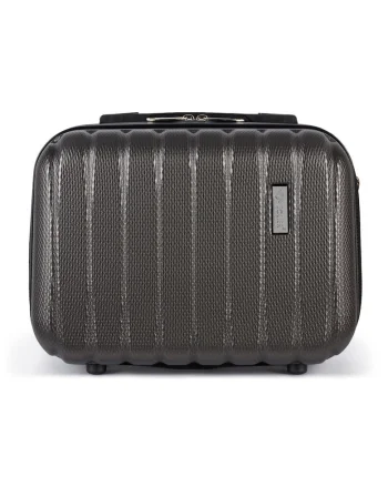 Beauty case rigid din ABS - 14'' STL902 - gri inchis