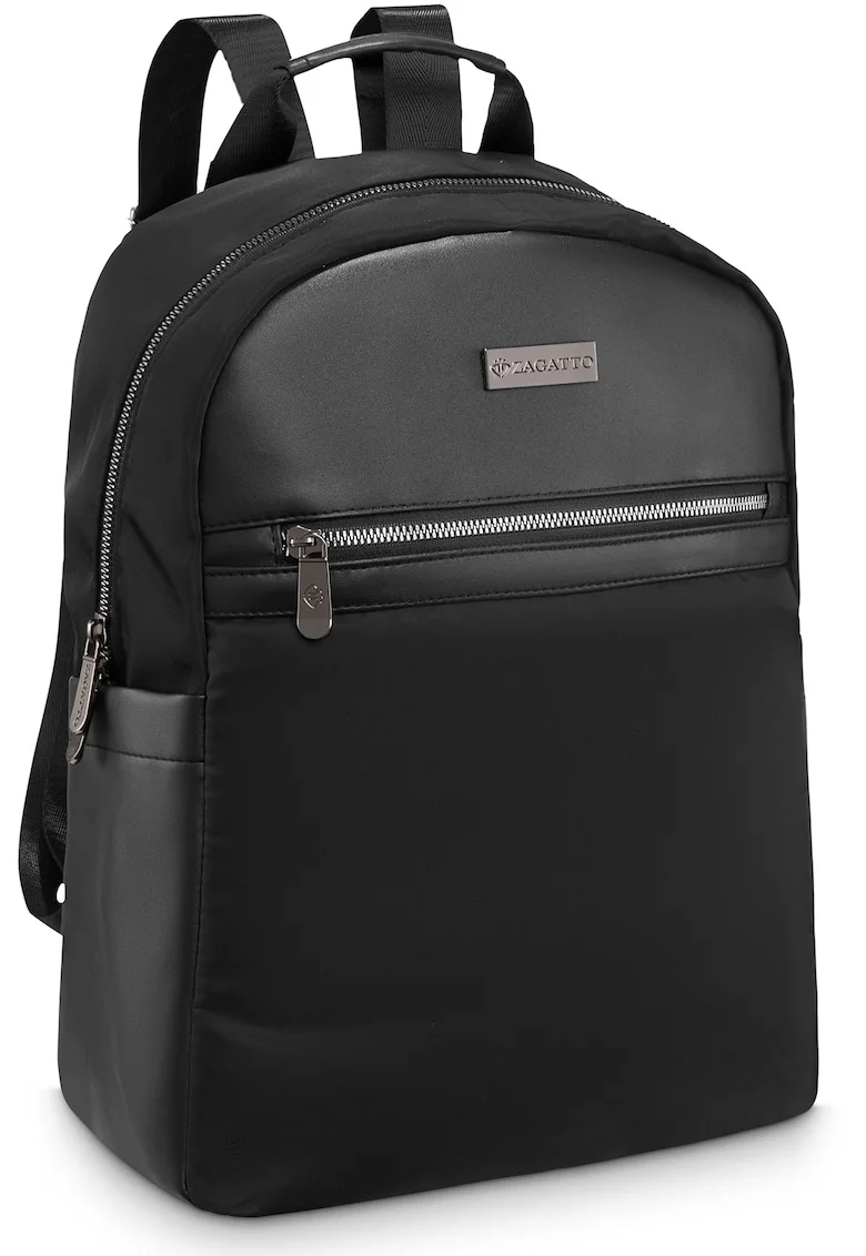 Rucsac urban dama - Negru - Fermoar dublu - Impermeabil - 35x27x15 cm - NERO - ZG845