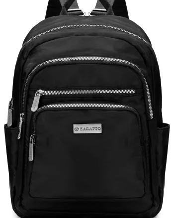 Rucsac urban dama -  Negru - Impermeabil - 33x26x30 cm - Colectie NERO