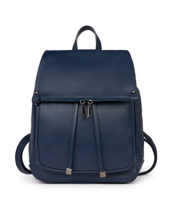 Rucsac piele naturala Jimmy maro - Bleumarin