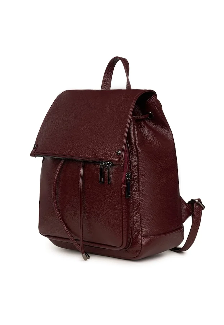 Rucsac piele naturala Jimmy maro - Visiniu