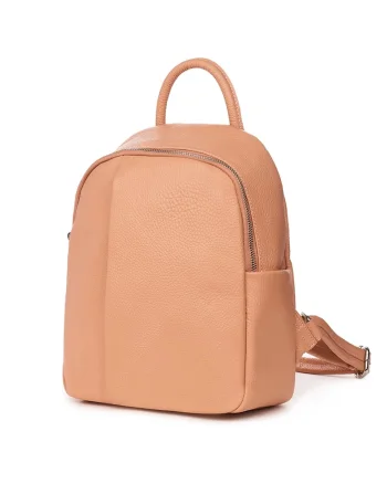 Rucsac din piele naturala Angelo - Roz