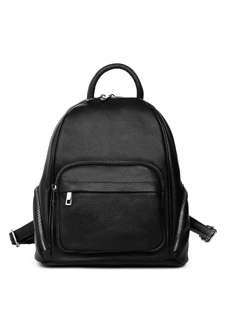 Rucsac din piele naturala Enzo - Negru