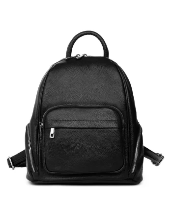 Rucsac din piele naturala Enzo - Negru